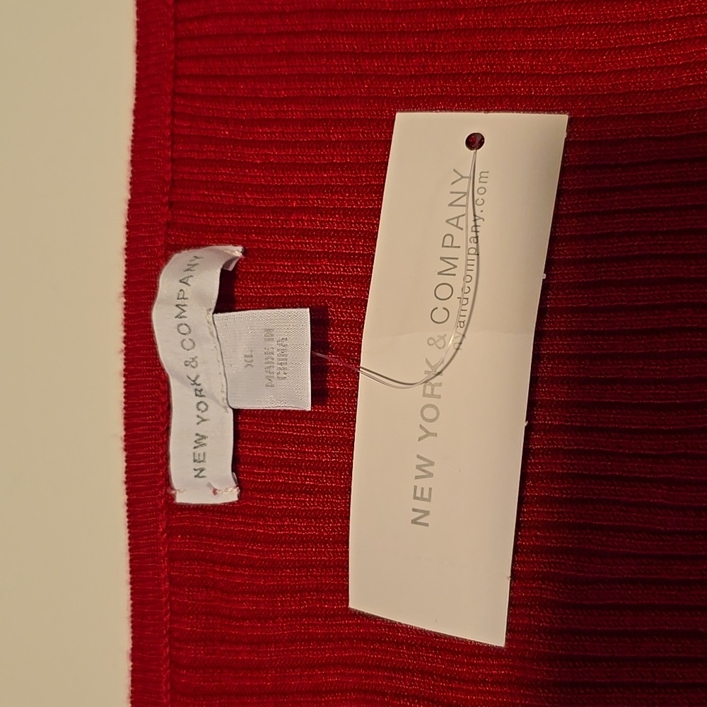 New York & Company Bold Pink Sweater XL - Picture 2 of 6